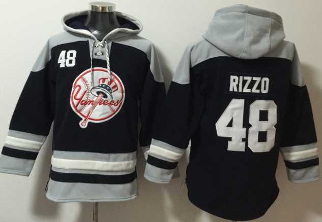 New York Yankees #48 Anthony Rizzo Navy Blue Ageless Must Have Lace Up Pullover Hoodie,We sell and wholesale New York Yankees #48 Anthony Rizzo Navy Blue Ageless Must Have Lace Up Pullover Hoodie on line form chian!